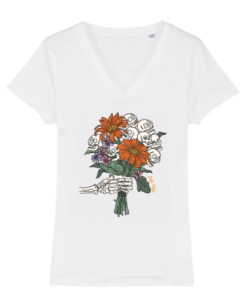 For You Halloween Flowers White