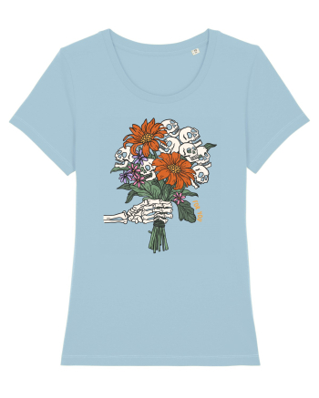 For You Halloween Flowers Sky Blue