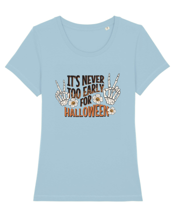 It's Never Too Early For Halloween Sky Blue