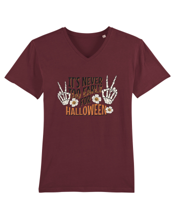 It's Never Too Early For Halloween Burgundy