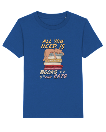 Books and cats Majorelle Blue
