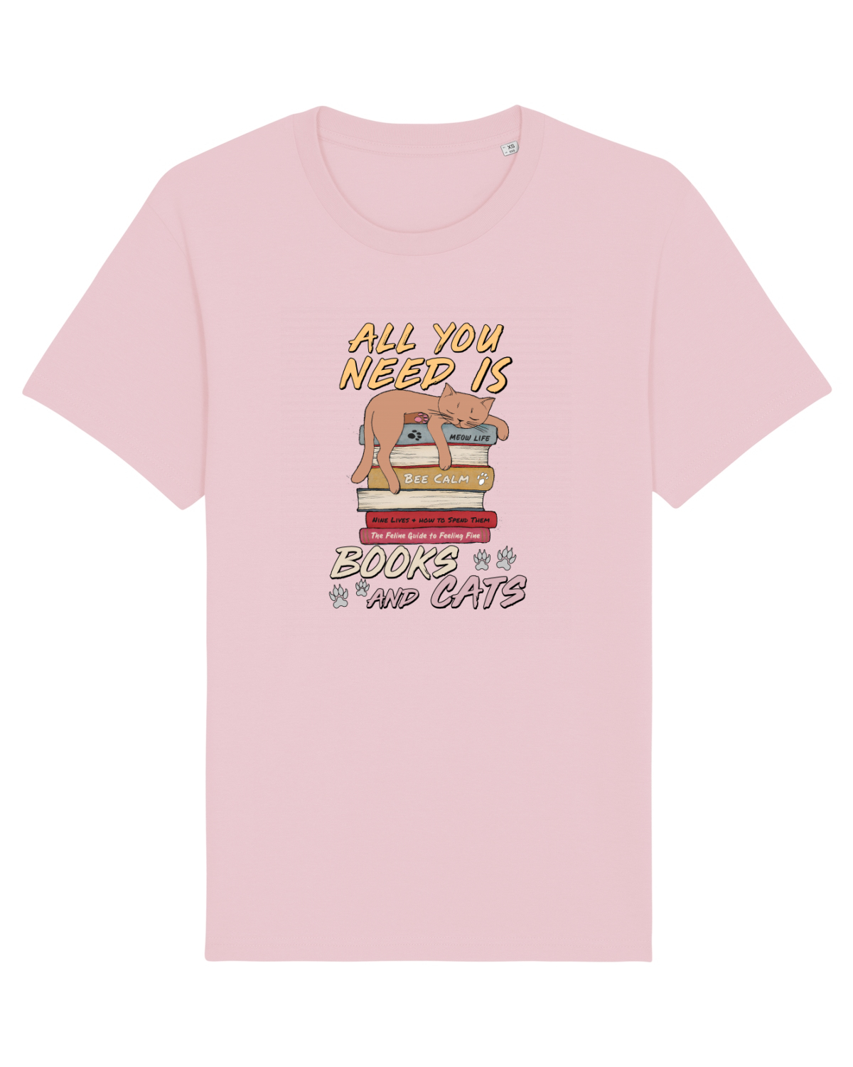 Tricou mânecă scurtă Unisex Rocker Cotton Pink