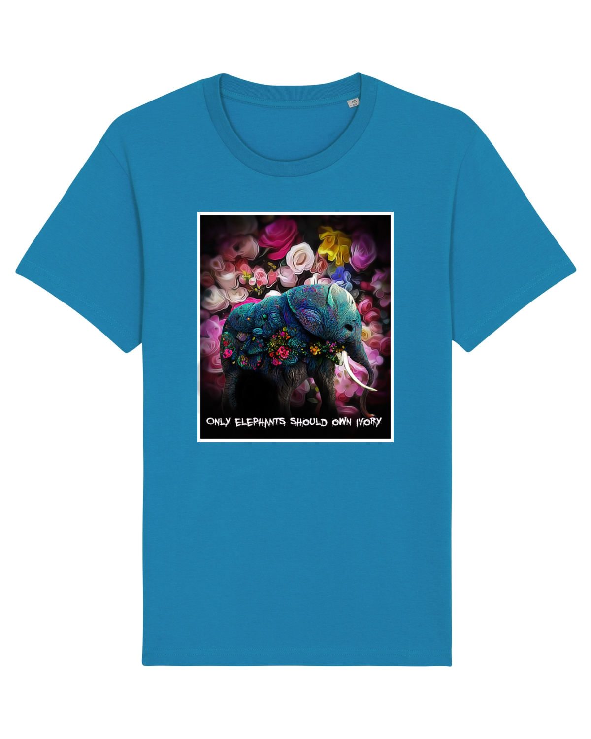 Tricou mânecă scurtă Unisex Rocker Azur
