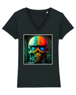 teminator Tricou mânecă scurtă guler V Damă Evoker