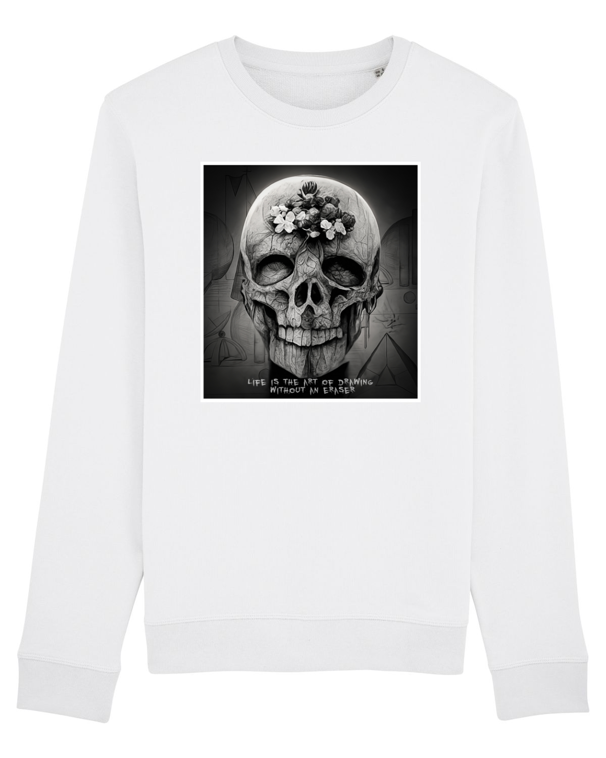 Bluză mânecă lungă Unisex Rise White