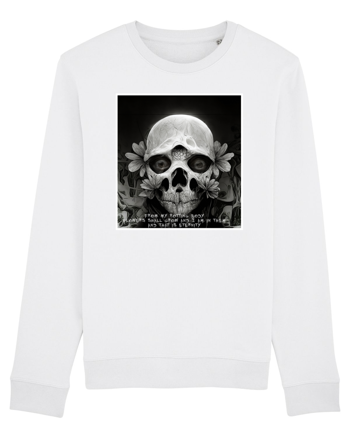 Bluză mânecă lungă Unisex Rise White