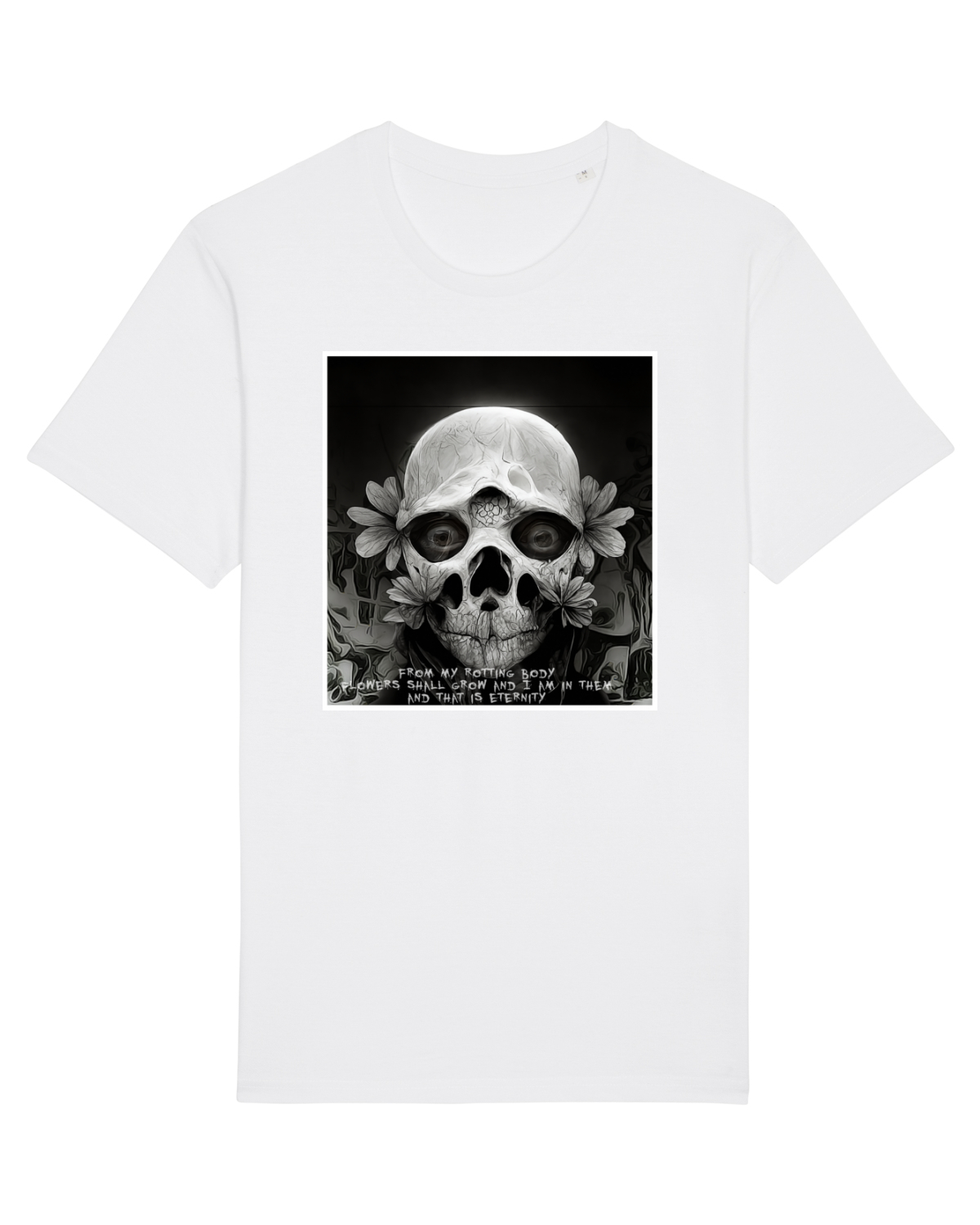 Tricou mânecă scurtă Unisex Rocker White