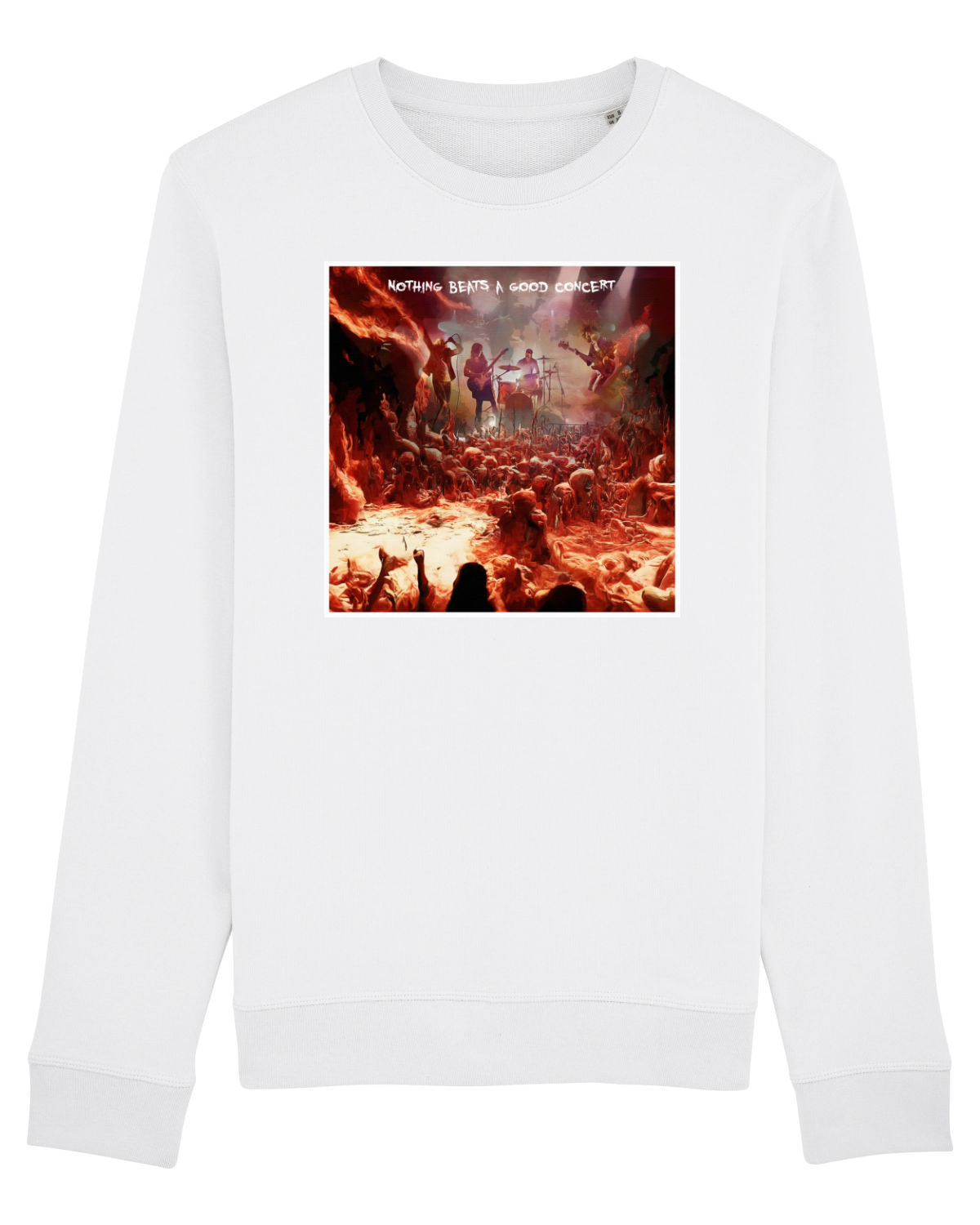 Bluză mânecă lungă Unisex Rise White