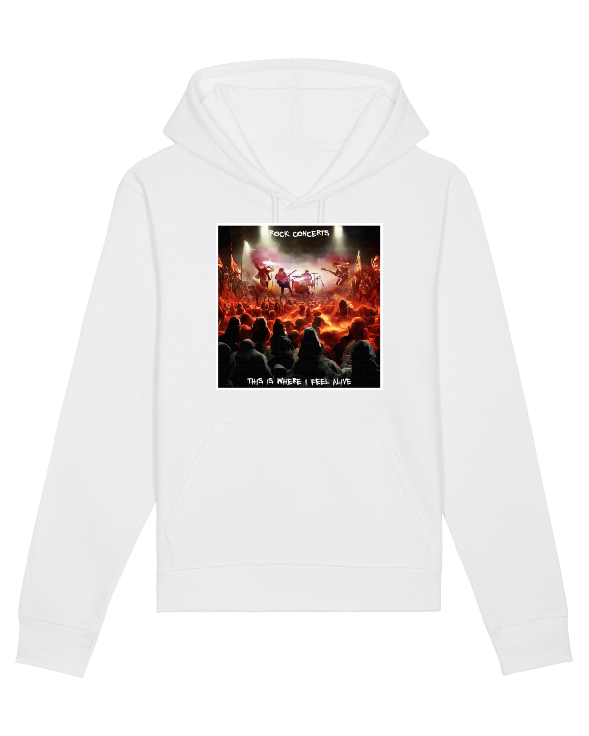 Hanorac Unisex Drummer White