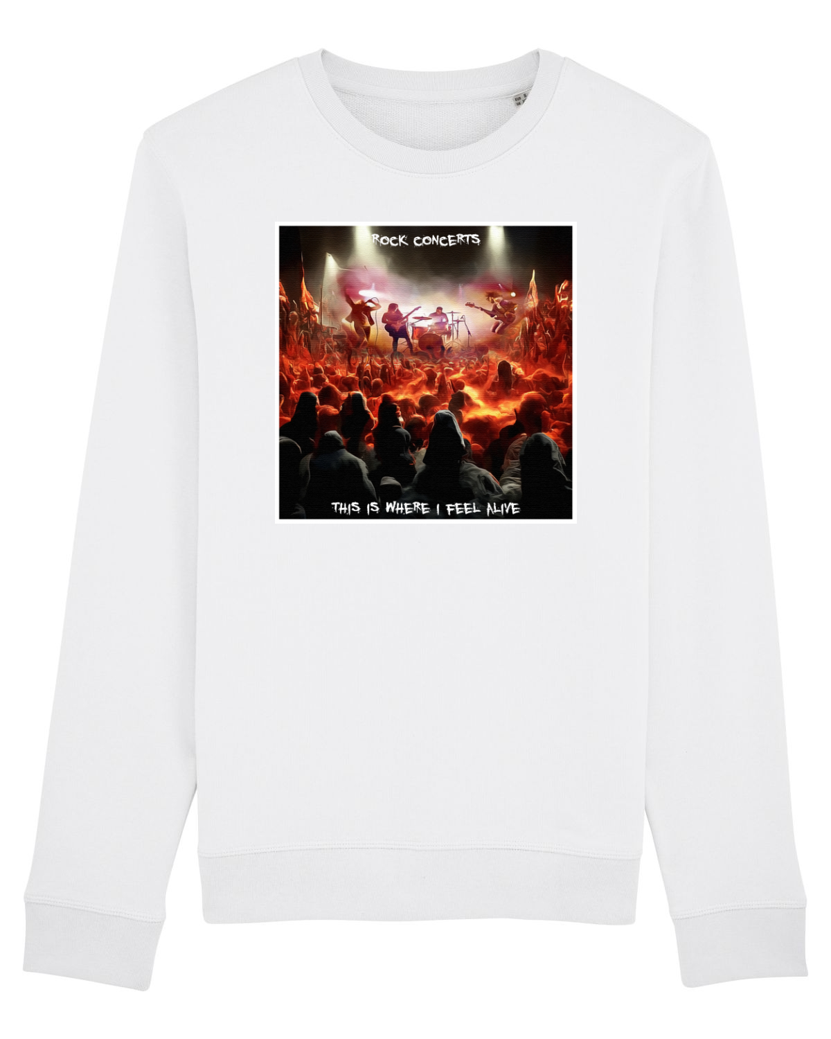 Bluză mânecă lungă Unisex Rise White