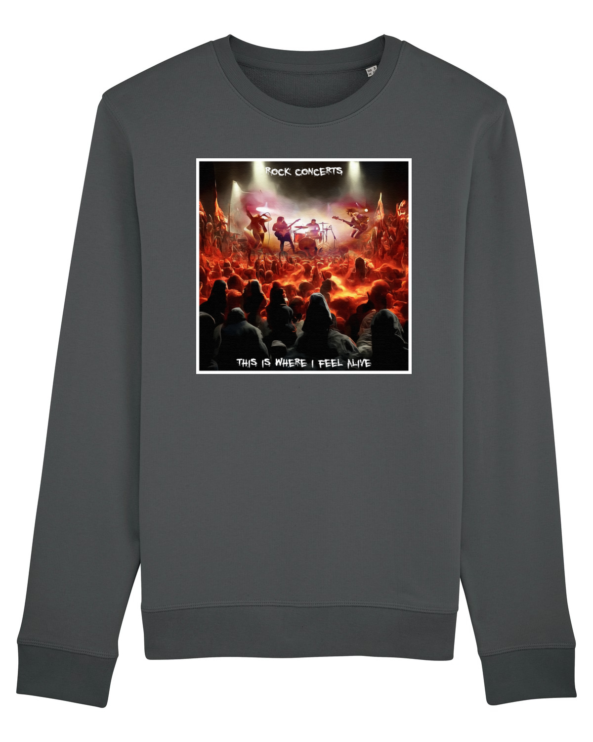 Bluză mânecă lungă Unisex Rise Anthracite