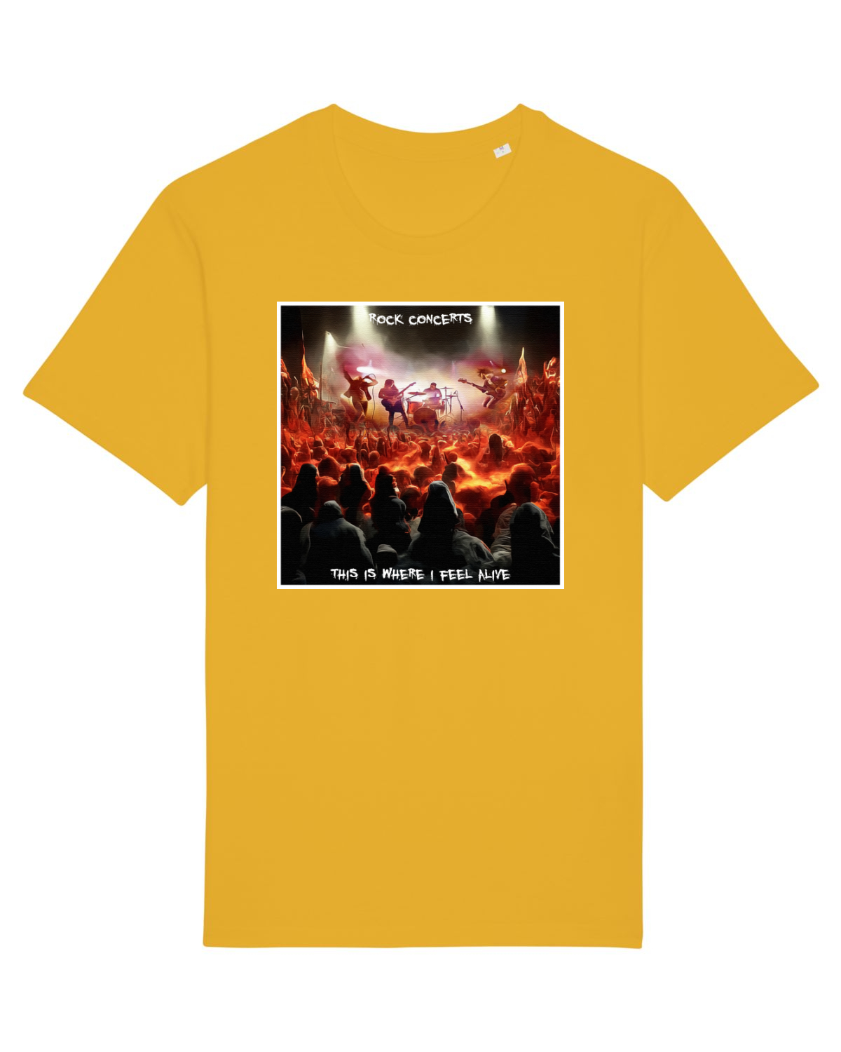 Tricou mânecă scurtă Unisex Rocker Spectra Yellow