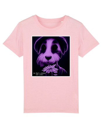 purple dog Cotton Pink