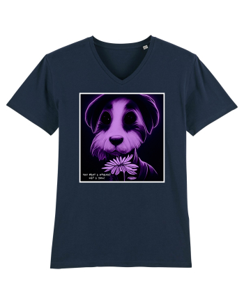 purple dog French Navy