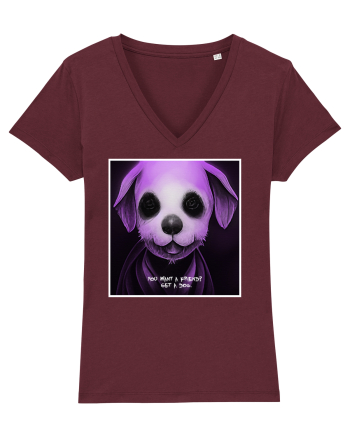 want a friend? Burgundy