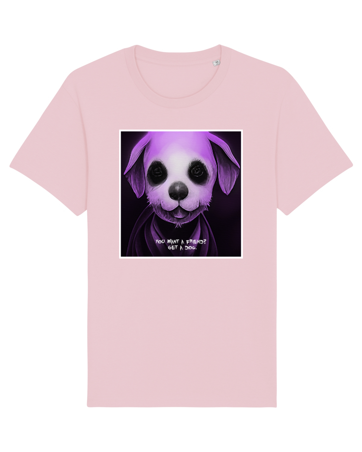 Tricou mânecă scurtă Unisex Rocker Cotton Pink