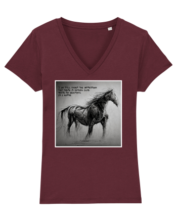 beautiful horse Burgundy