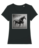 beautiful horse Tricou mânecă scurtă guler larg fitted Damă Expresser