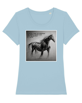 beautiful horse Sky Blue