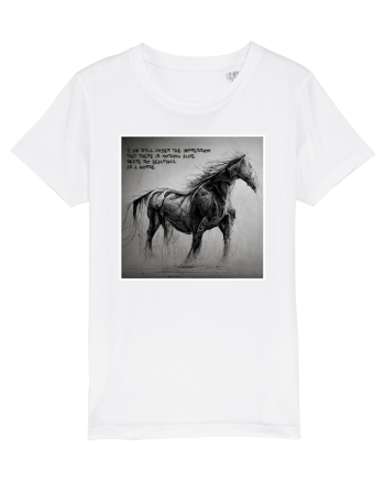 beautiful horse White
