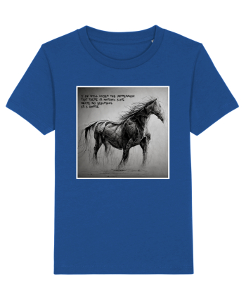 beautiful horse Majorelle Blue