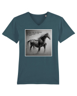 beautiful horse Tricou mânecă scurtă guler V Bărbat Presenter