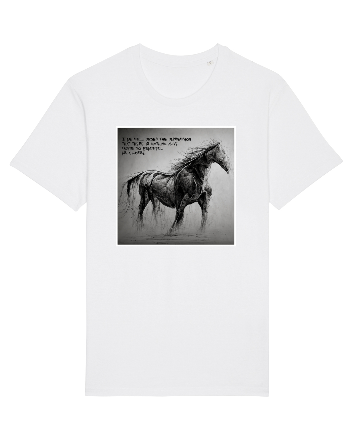 Tricou mânecă scurtă Unisex Rocker White