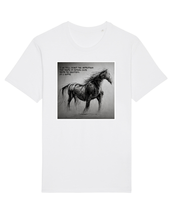 beautiful horse White
