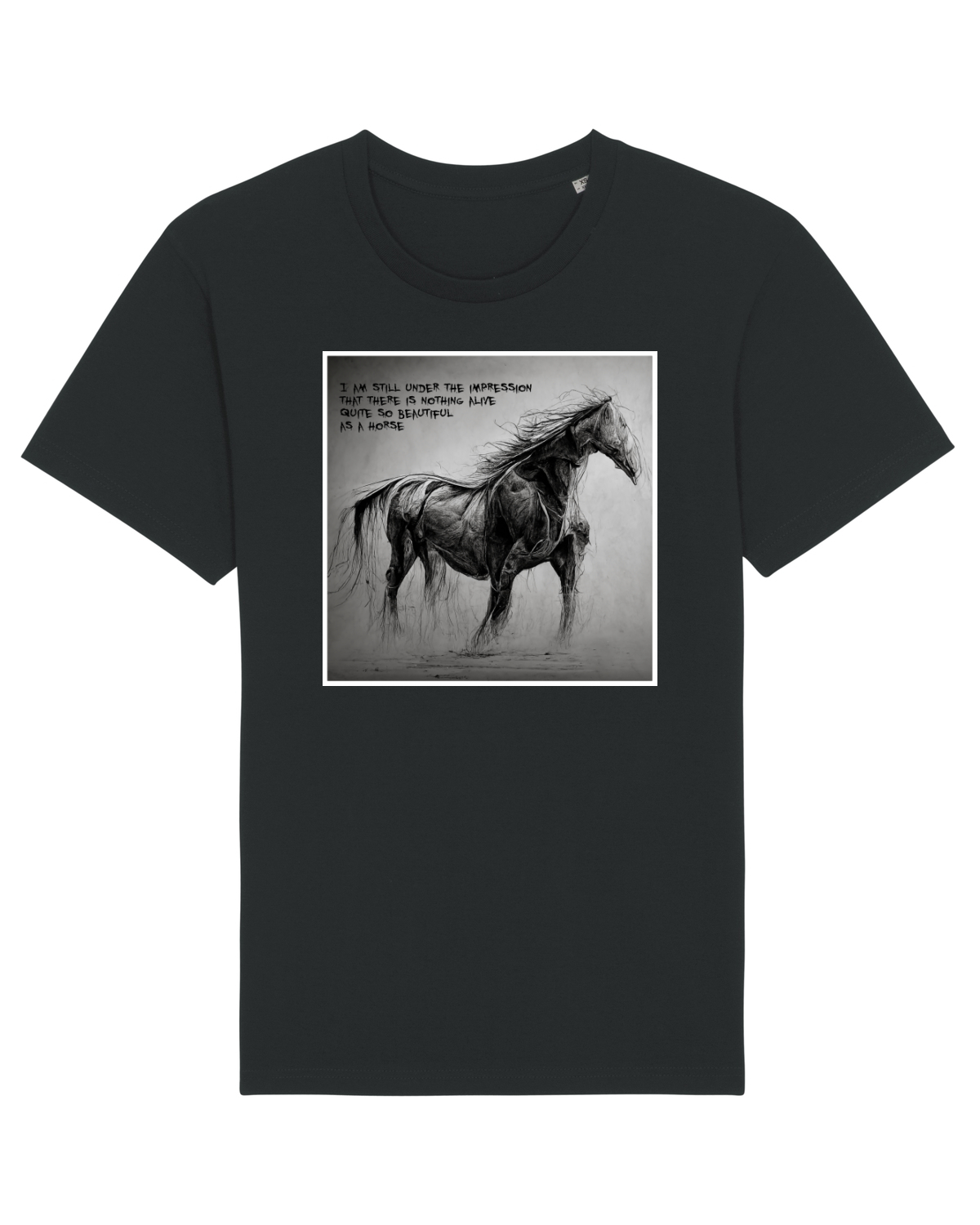 Tricou mânecă scurtă Unisex Rocker Black