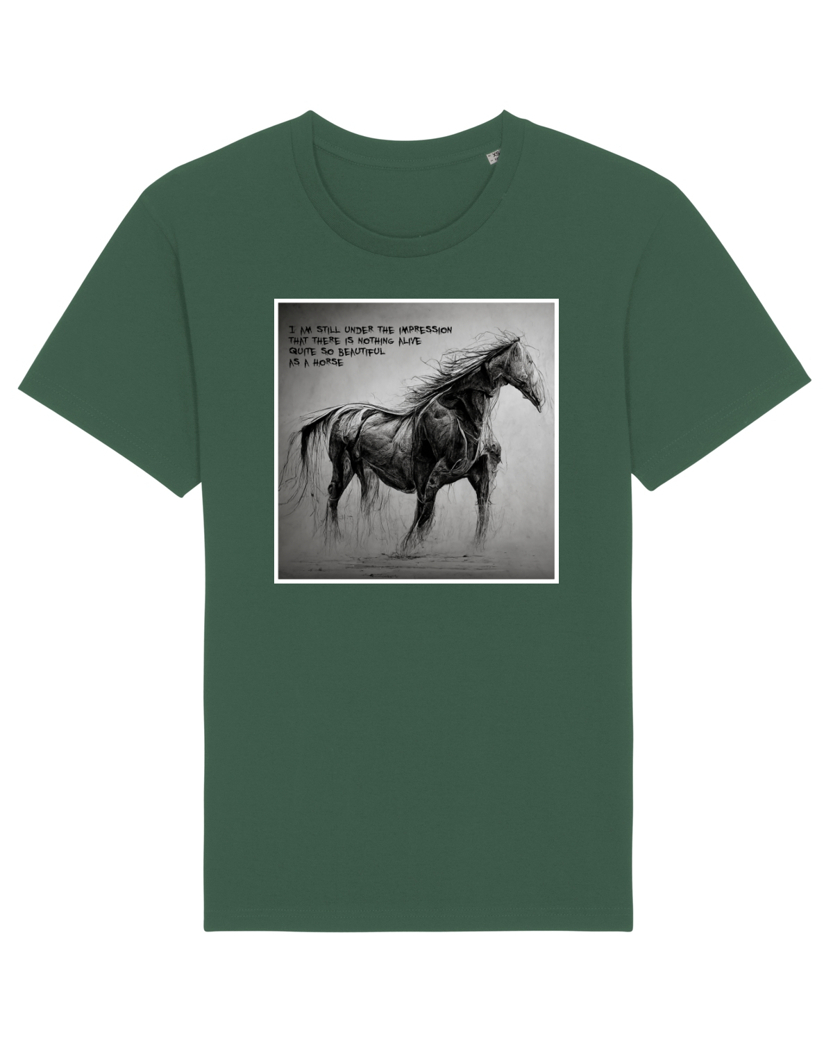 Tricou mânecă scurtă Unisex Rocker Bottle Green