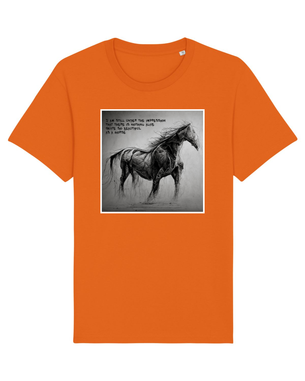 Tricou mânecă scurtă Unisex Rocker Bright Orange
