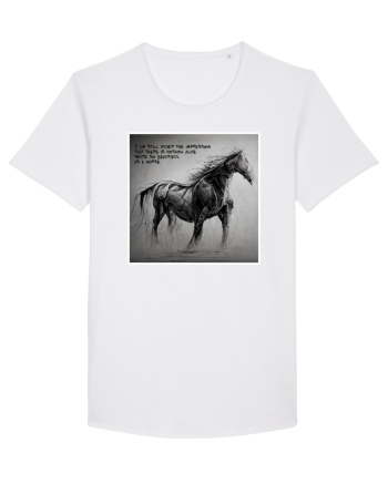 beautiful horse White