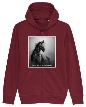 horses wings Burgundy