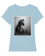 horses wings Tricou mânecă scurtă guler larg fitted Damă Expresser