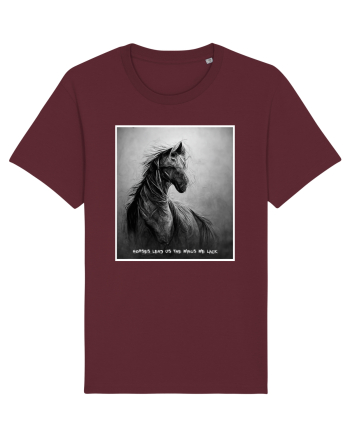 horses wings Burgundy