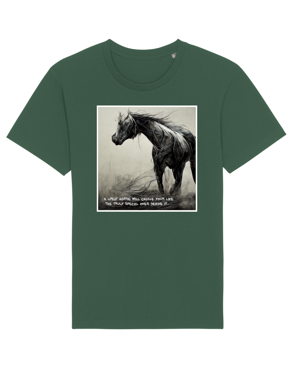 Tricou mânecă scurtă Unisex Rocker Bottle Green