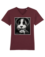 dogs best friends Tricou mânecă scurtă guler V Bărbat Presenter