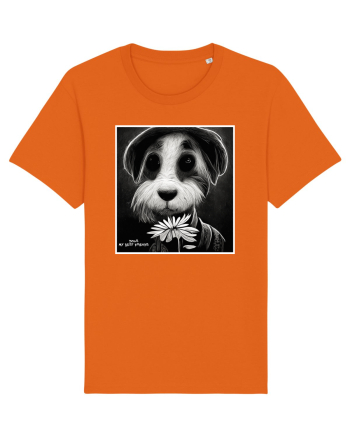 dogs best friends Bright Orange