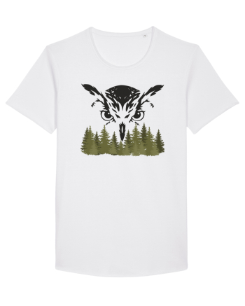 Owl in the forest White