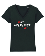 DO IT Tricou mânecă scurtă guler V Damă Evoker
