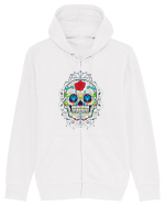 Mexican Sugar Skull Hanorac cu fermoar Unisex Connector