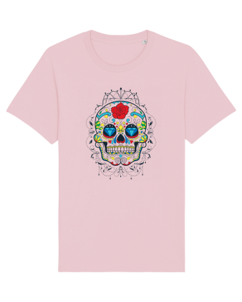Mexican Sugar Skull Cotton Pink
