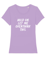 Let me overthink this Tricou mânecă scurtă guler larg fitted Damă Expresser