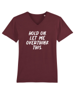 Let me overthink this Tricou mânecă scurtă guler V Bărbat Presenter