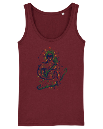 Graffiti Greek Warrior Burgundy