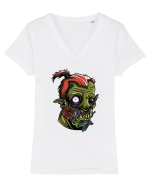 Rose Zombie Monster Tricou mânecă scurtă guler V Damă Evoker