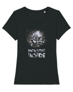 Monster Inside Tricou mânecă scurtă guler larg fitted Damă Expresser