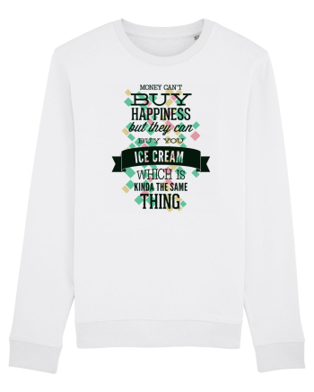 Money Can't Buy Happiness White