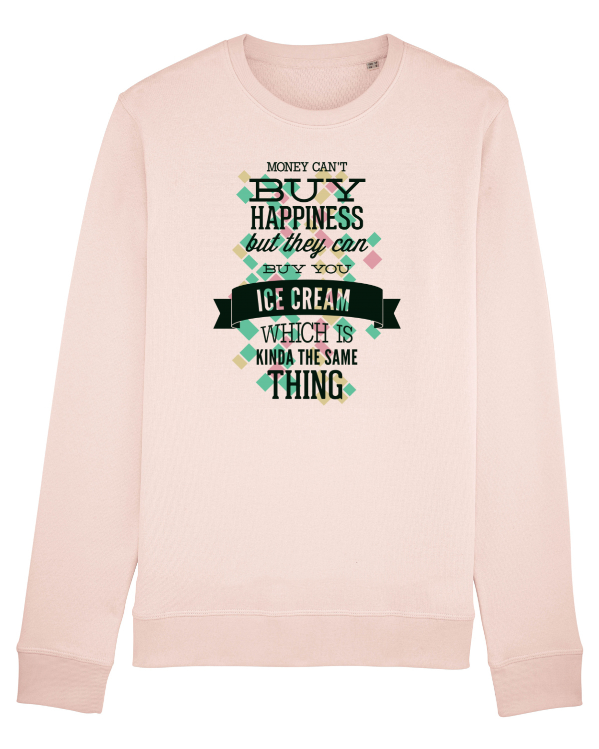 Bluză mânecă lungă Unisex Rise Candy Pink