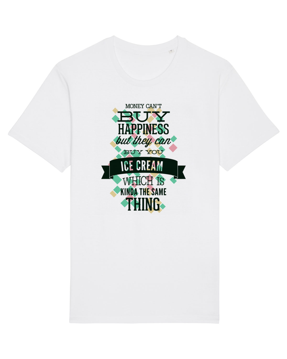 Tricou mânecă scurtă Unisex Rocker White